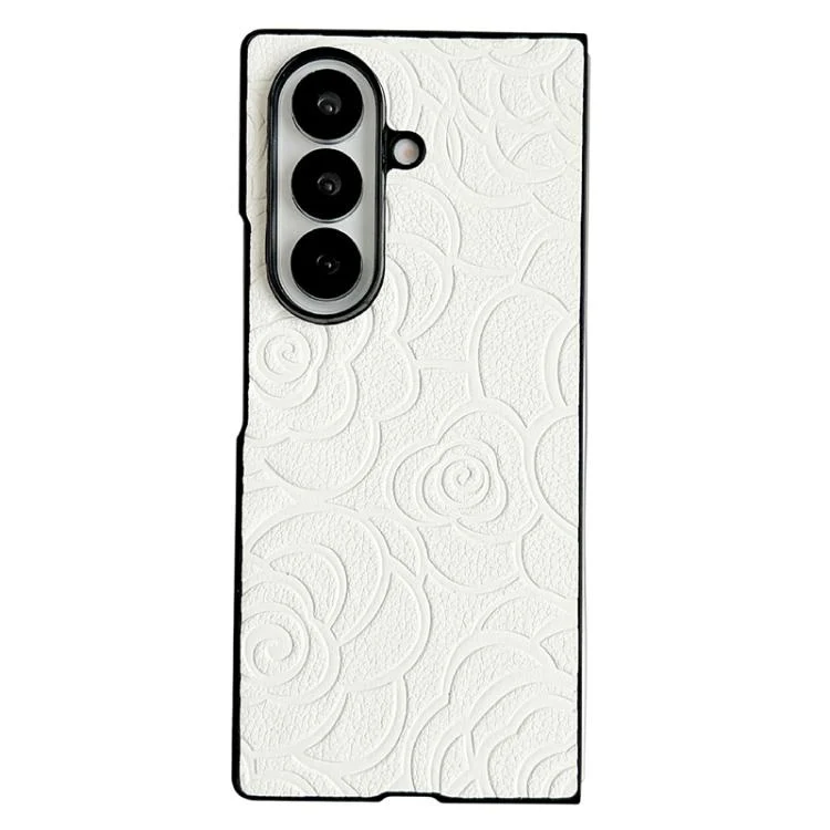 Impression Camellia Pattern Protective Phone Case, For Samsung Galaxy Z Fold7 5G
