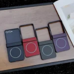 Three Parts Carbon Fiber Texture MagSafe Phone Case, For Samsung Galaxy Z Flip7, For Samsung Galaxy Z Flip6 - Image 2