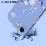 Flower Pattern Painted TPU Phone Case, For iPhone 16e, For iPhone 16 Pro Max, For iPhone 16 Pro, For iPhone 16 Plus - Image 3