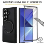 Folding Rotation Holder MagSafe Film Integrated Leather Phone Case, For Samsung Galaxy Z Fold7 5G, For Samsung Galaxy Z Flip7 5G - Image 3