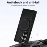 Folding Rotation Holder MagSafe Film Integrated Leather Phone Case, For Samsung Galaxy Z Fold7 5G, For Samsung Galaxy Z Flip7 5G - Image 7