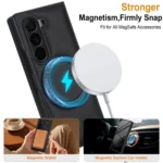 Folding Rotation Holder MagSafe Film Integrated Leather Phone Case, For Samsung Galaxy Z Fold5, For Samsung Galaxy Z Flip5 - Image 6