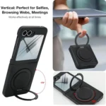 Folding Rotation Holder MagSafe Film Integrated Leather Phone Case, For Samsung Galaxy Z Flip6, For Samsung Galaxy Z Fold6 - Image 5