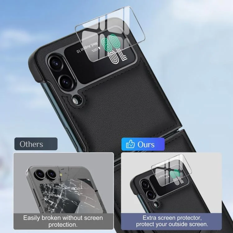 EDA008385010A_2.webp Folding Rotation Holder MagSafe Film Integrated Leather Phone Case, For Samsung Galaxy Z Flip3 5G, For Samsung Galaxy Z Fold3 5G - Image 3