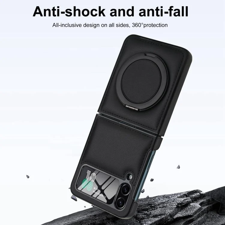 EDA008385010A_6.webp Folding Rotation Holder MagSafe Film Integrated Leather Phone Case, For Samsung Galaxy Z Flip3 5G, For Samsung Galaxy Z Fold3 5G - Image 7