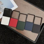 Litchi Texture Folding Back Cover Phone Case, For Samsung Galaxy Z Flip7, For Samsung Galaxy Z Flip6, For Samsung Galaxy Z Flip5 - Image 2