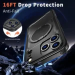 Metal 360 Degree Rotation Holder MagSafe Phone Case, For iPhone 17 Pro Max, For iPhone 17 Pro, For iPhone 17 - Image 6