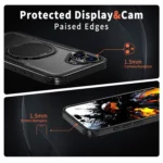 Metal 360 Degree Rotation Holder MagSafe Phone Case, For iPhone 16 Plus, For iPhone 16 - Image 4