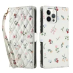 Flower Pattern Buckle Leather Phone Case with Lanyard, For iPhone 12 / 12 Pro, For iPhone 12 Pro Max, For iPhone 12 mini, For iPhone 11 Pro Max - Image 2