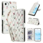 Flower Pattern Buckle Leather Phone Case with Lanyard, For iPhone SE 2022 / SE 2020 / 8 / 7, For iPhone 13 Pro Max, For iPhone 13 Pro, For iPhone 13 mini