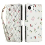 Flower Pattern Buckle Leather Phone Case with Lanyard, For iPhone 16e, For iPhone 16 Pro Max, For iPhone 16 Pro, For iPhone 16 Plus - Image 2