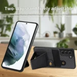 Carbon Fiber Wallet Flip Card K-shaped Holder Phone Case, For Samsung Galaxy S21+ 5G, For Samsung Galaxy S21 Ultra 5G, For Samsung Galaxy S20+, For Samsung Galaxy S20 - Image 5