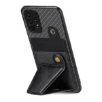Carbon Fiber Wallet Flip Card K-shaped Holder Phone Case, For Samsung Galaxy A13 4G, For Samsung Galaxy A04 4G - Image 4