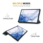 ENKAY Tri-fold Custer Texture Leather Smart Tablet Case, For Samsung Galaxy Tab S9 - Image 3