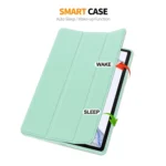 ENKAY Tri-fold Custer Leather TPU Bottom Smart Case with Pen Slot, For Samsung Galaxy Tab S9 - Image 2