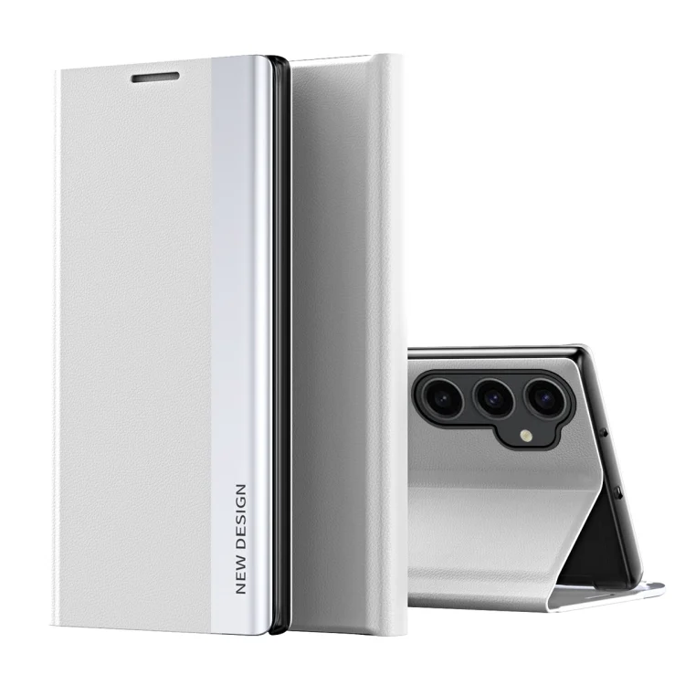 Side Electroplated Adsorption Leather Phone Case, For Samsung Galaxy S23 FE 5G