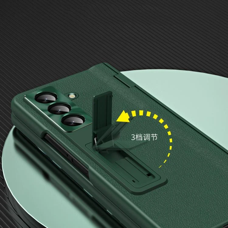 SYA002304503A_5.webp Shell-membrane Integrated Hinge All-around Leather Folding Phone Case, For Samsung Galaxy Z Fold7 5G, For Samsung Galaxy Z Fold6 5G, For Samsung Galaxy Z Fold5 5G - Image 6