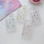 Gypsophila Flowers Pattern TPU Protective Phone Case, For iPhone 15 Pro Max, For iPhone 15 Pro, For iPhone 15 Plus, For iPhone 15 - Image 2