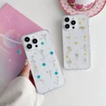 Gypsophila Flowers Pattern TPU Protective Phone Case, For iPhone 15 Pro Max, For iPhone 15 Pro, For iPhone 15 Plus, For iPhone 15 - Image 5