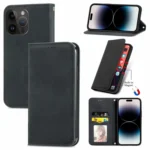 Retro Skin Feel Magnetic Flip Leather Phone Case, For iPhone 15 Pro, For  iPhone 15 Plus, For iPhone 15