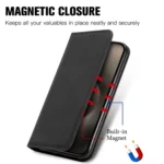 Retro Skin Feel Magnetic Flip Leather Phone Case, For iPhone 16 Pro Max, For iPhone 16 Pro, For iPhone 16 Plus - Image 6