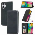 Retro Skin Feel Magnetic Flip Leather Phone Case, For iPhone 16, iPhone 16e, For iPhone 15 Pro Max