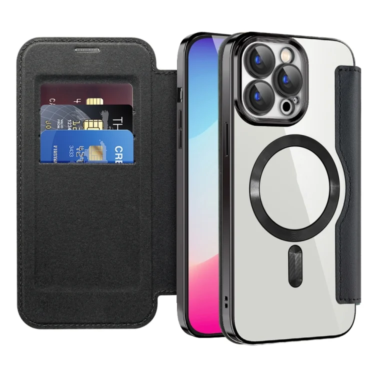 SYA0023300_B1.webp Shield MagSafe RFID Anti-theft Leather Phone Case, For iPhone 15 - Image 2