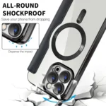 Shield MagSafe RFID Anti-theft Leather Phone Case, For iPhone 15 - Image 3