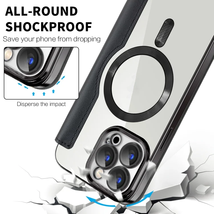 SYA0023300_B2.webp Shield MagSafe RFID Anti-theft Leather Phone Case, For iPhone 15 - Image 3