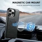 Suteni H15 MagSafe Oil Eax Leather Detachable Wallet Back Phone Case, For iPhone 16e, For iPhone 16 Pro Max, For iPhone 16 Pro, For iPhone 16 Plus - Image 4