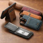 Suteni H15 MagSafe Oil Eax Leather Detachable Wallet Back Phone Case, For iPhone 12, For iPhone 12 Pro Max, For iPhone 12 Pro - Image 2