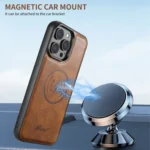 Suteni H15 MagSafe Oil Eax Leather Detachable Wallet Back Phone Case, For iPhone 12, For iPhone 12 Pro Max, For iPhone 12 Pro - Image 3