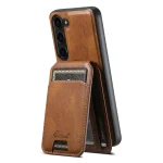 Suteni H15  Oil Eax Leather Detachable Wallet Back Phone Case, For Samsung Galaxy S24+ 5G, For Samsung Galaxy S24 5G, For Samsung Galaxy S23 Ultra 5G, For Samsung Galaxy S23+ 5G - Image 4