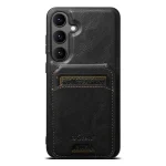 Suteni H15  Oil Eax Leather Detachable Wallet Back Phone Case, For Samsung Galaxy S25 5G, For Samsung Galaxy S25+ 5G, For Samsung Galaxy S25 Ultra 5G, For Samsung Galaxy S24 Ultra 5G