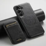 Suteni H15  Oil Eax Leather Detachable Wallet Back Phone Case, For Samsung Galaxy S25 5G, For Samsung Galaxy S25+ 5G, For Samsung Galaxy S25 Ultra 5G, For Samsung Galaxy S24 Ultra 5G - Image 3