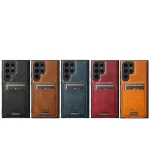 Suteni H15  Oil Eax Leather Detachable Wallet Back Phone Case, For Samsung Galaxy S24+ 5G, For Samsung Galaxy S24 5G, For Samsung Galaxy S23 Ultra 5G, For Samsung Galaxy S23+ 5G - Image 2