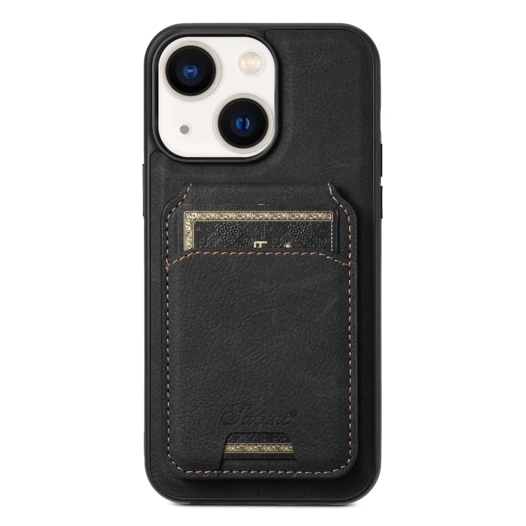 Suteni H16 Litchi Texture Leather Detachable Wallet Back Phone Case, For iPhone 13, For iPhone 12, For iPhone 12 Pro Max, For iPhone 12 Pro