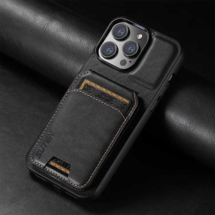 SYA002457903A_1.webp Suteni H02 Leather Wallet Stand Back Phone Case, For iPhone 15 Pro, For iPhone 15 Plus, For iPhone 15, For iPhone 14 Plus, For iPhone 14, For iPhone 14 Pro - Image 3
