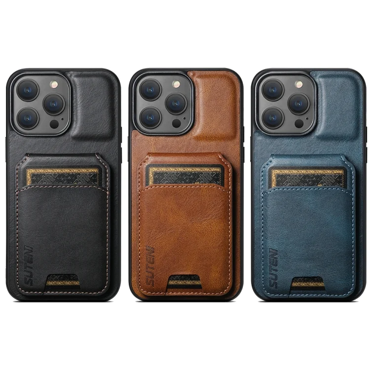 SYA002457903A_5.webp Suteni H02 Leather Wallet Stand Back Phone Case, For iPhone 15 Pro, For iPhone 15 Plus, For iPhone 15, For iPhone 14 Plus, For iPhone 14, For iPhone 14 Pro - Image 7
