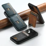 Suteni H02 Leather Wallet Stand Back Phone Case, For iPhone 16e, For iPhone 16 Pro Max, For iPhone 16 Pro, For iPhone 16 Plus, For iPhone 16, For iPhone 15 Pro Max - Image 2