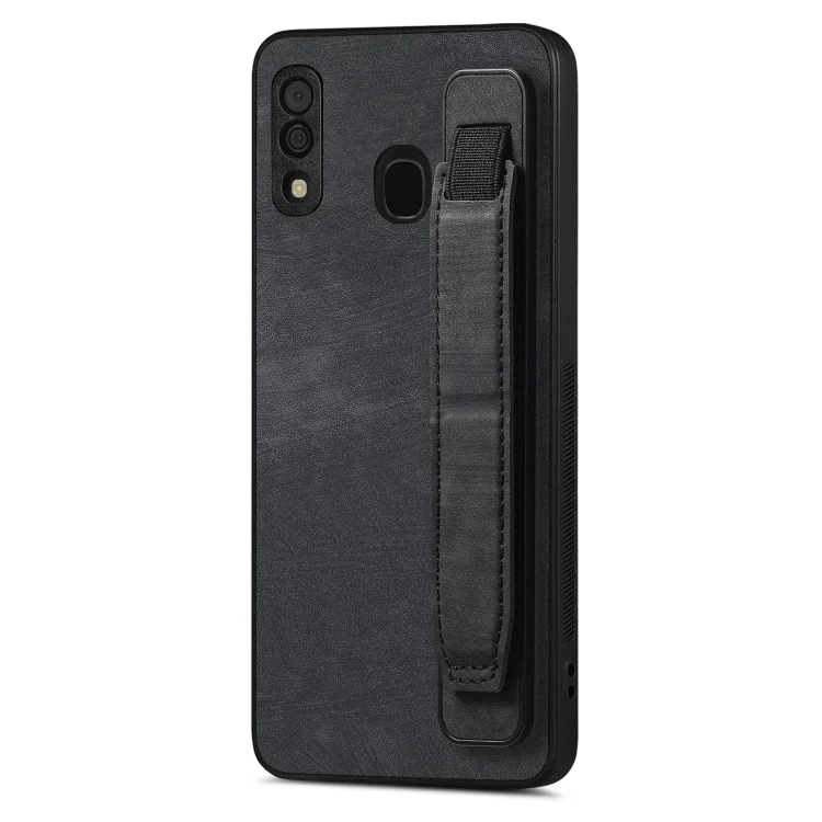Retro Wristband Holder Leather Back Phone Case, For Samsung Galaxy A30, For Samsung Galaxy S20 FE