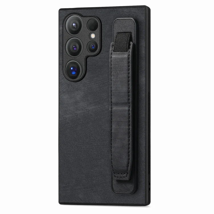 Retro Wristband Holder Leather Back Phone Case, For Samsung Galaxy S24 Ultra 5G, For Samsung Galaxy A54 5G, For Samsung Galaxy A04e