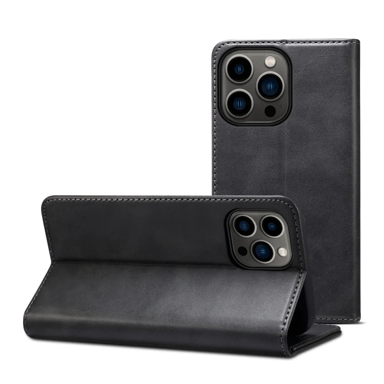 SYA002463601A_2.webp Suteni Calf Texture Horizontal Flip Leather Phone Case, For iPhone 15 Pro Max, For iPhone 15 Pro, For iPhone 15 Plus, For iPhone 15 - Image 4