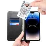 Suteni Calf Texture Horizontal Flip Leather Phone Case, For iPhone 15 Pro Max, For iPhone 15 Pro, For iPhone 15 Plus, For iPhone 15 - Image 5