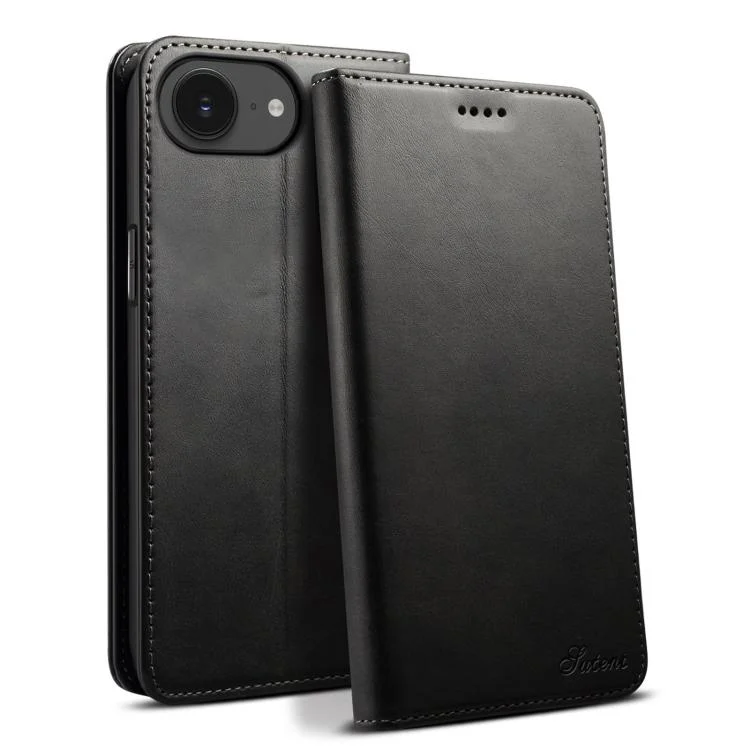 SYA002463609A.webp Suteni Calf Texture Horizontal Flip Leather Phone Case, For iPhone 16e, For iPhone 16 Pro Max, For iPhone 16 Pro, For iPhone 16 Plus, For iPhone 16 - Image 1