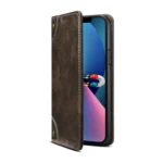 Suteni Baroque Calf Texture Buckle Wallet Leather Phone Case, For iPhone 15 - Image 3
