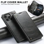 Suteni Baroque Calf Texture Buckle Wallet Leather Phone Case, For iPhone 16, For iPhone 15 Pro Max, For iPhone 15 Pro, For iPhone 15 Plus - Image 3