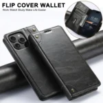 Suteni Baroque Calf Texture Buckle Wallet Leather Phone Case, For iPhone 16e, For iPhone 16 Pro Max, For iPhone 16 Pro, For iPhone 16 Plus - Image 4