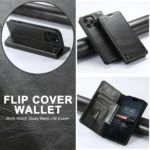 Suteni Baroque Calf Texture Buckle Wallet Leather Phone Case, For iPhone 16e, For iPhone 16 Pro Max, For iPhone 16 Pro, For iPhone 16 Plus - Image 5