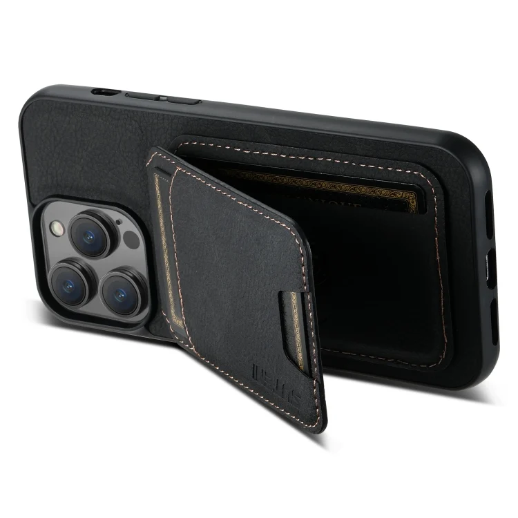 SYA002465516A_3.webp Suteni H02 Litchi Leather Card Wallet Stand Back Phone Case, For iPhone 12 / 12 Pro, For iPhone 12 Pro Max, For iPhone 11 Pro Max, For iPhone 11 - Image 5